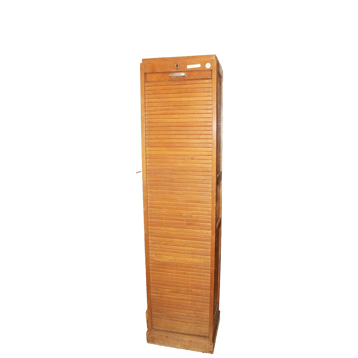 Mobiletto Porta Documenti a Serranda francese XX secolo