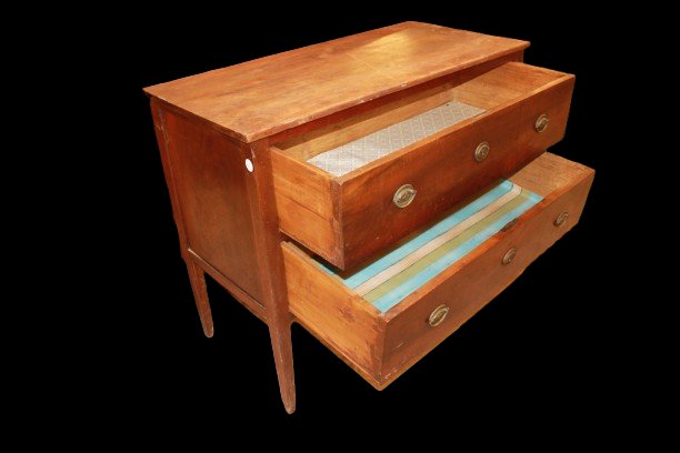 Cassettone Italiano Stile Luigi XVI del 1700 in Noce-photo-4