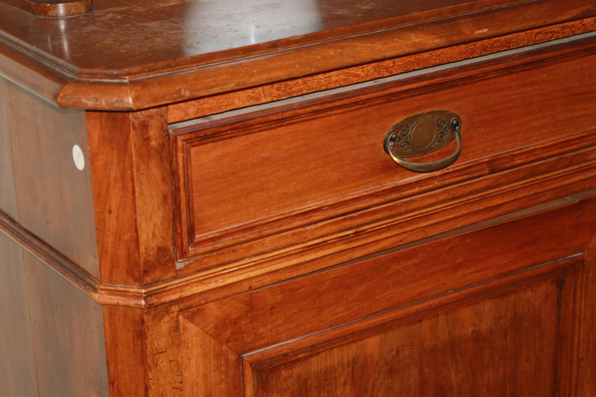 Bellissima Grande Credenza Piattaia Francese Stile Luigi Filippo XIX secolo-photo-3