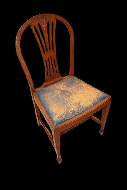 Gruppo di 4 sedie Francesi con Schienale a giorno-photo-2