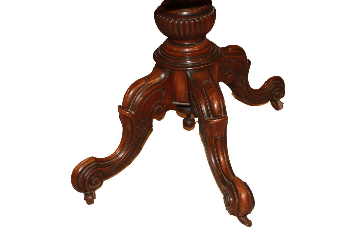 Tavolo in Radica Inglese stile Regency del 1800-photo-3