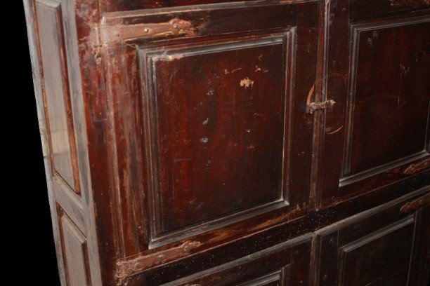 Credenza Alta Rustica spagnola del 1600-photo-3