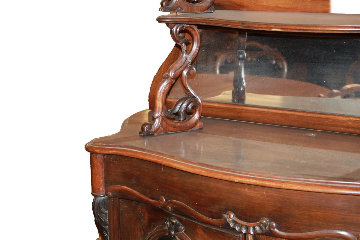 Credenzino Cabinet Francese di metà 1800 in Palissandro-photo-3