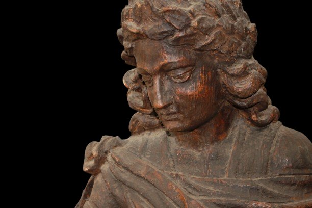 Grande scultura in legno Italiana del 1700-photo-2
