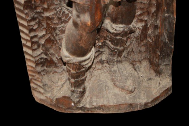 Grande scultura in legno Italiana del 1700-photo-4