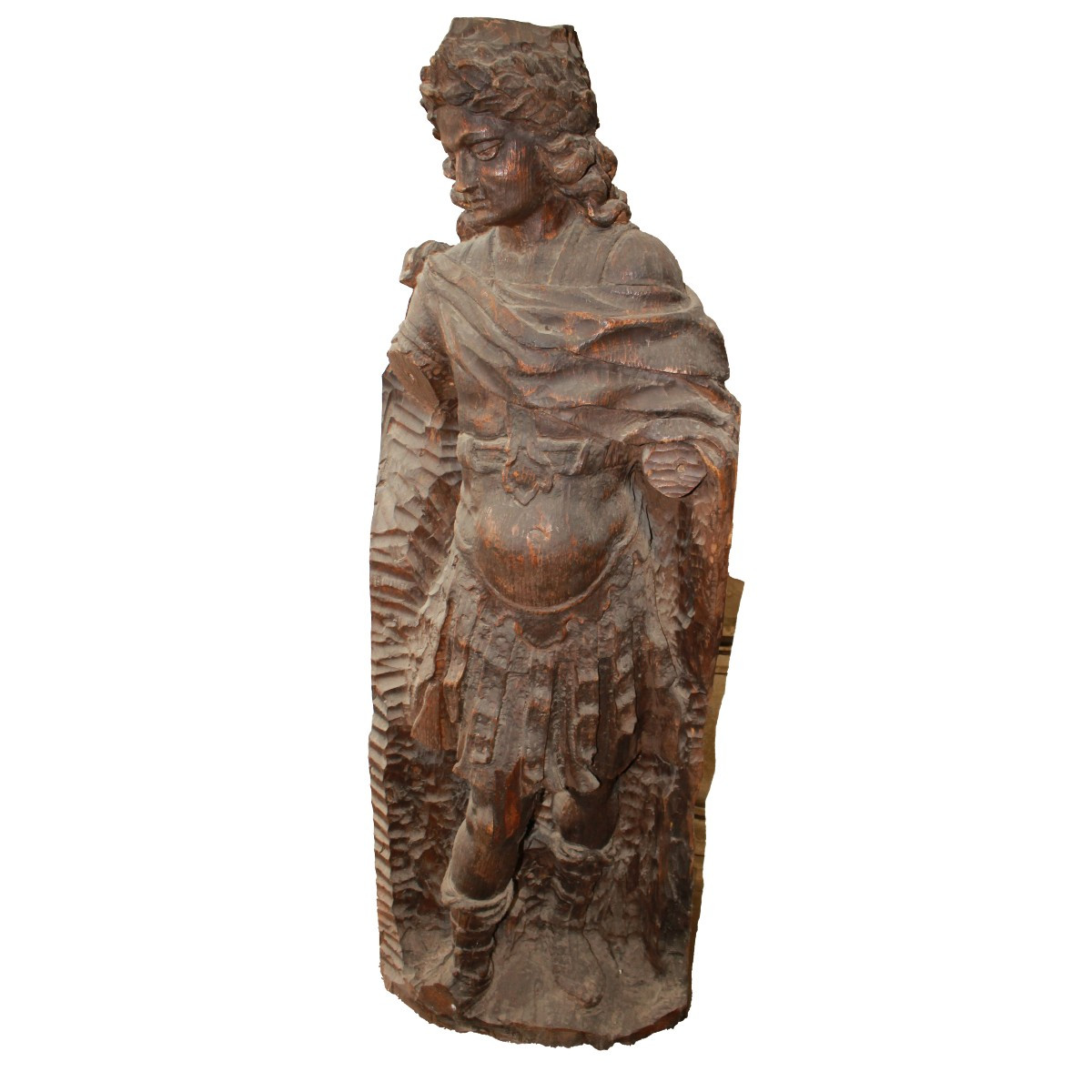 Grande scultura in legno Italiana del 1700