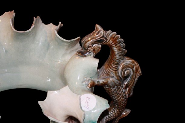 Elegante centrotavola in ceramica policroma-photo-2