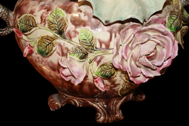 Elegante centrotavola in ceramica policroma-photo-3