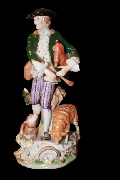 Coppia di figure di porcellana Tedesche Manifattura Meissen-photo-2