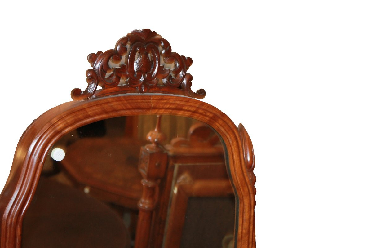 Toilette Inglese stile Vittoriano in legno di mogano XIX secolo-photo-2