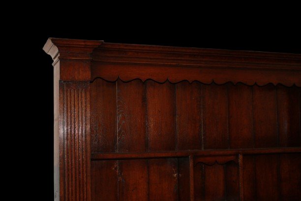Grande Credenza Piattaia inglese di inizio 1800 in Rovere Scuro-photo-2