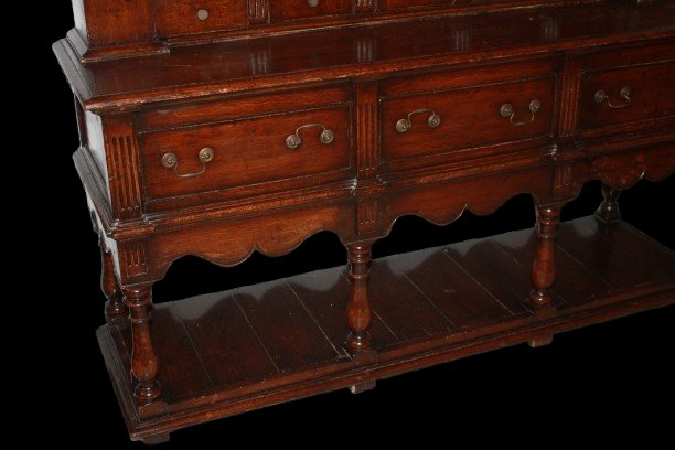 Grande Credenza Piattaia inglese di inizio 1800 in Rovere Scuro-photo-4