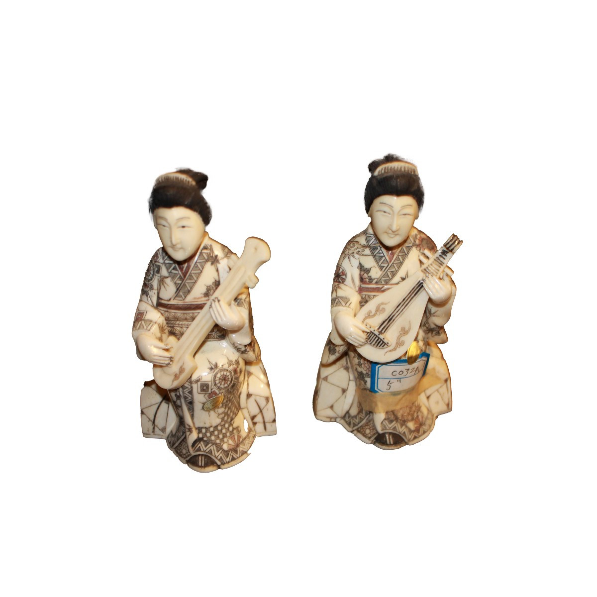 Gruppo di 4 Sculture Mammut del XX secolo raffiguranti Musici-photo-2