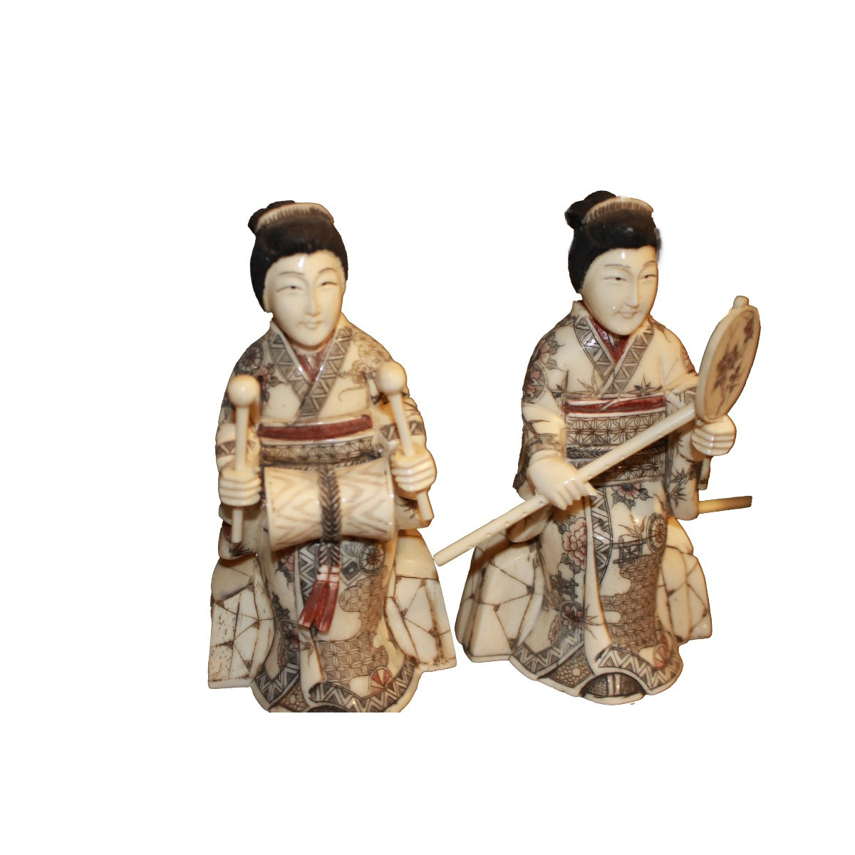 Gruppo di 4 Sculture Mammut del XX secolo raffiguranti Musici