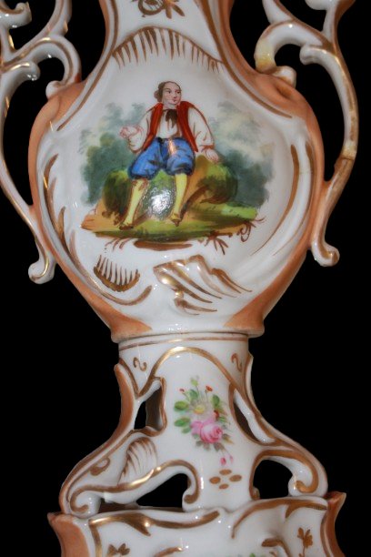 Coppia di Vasi Francesi del 1800 Traforati e Mossi-photo-3