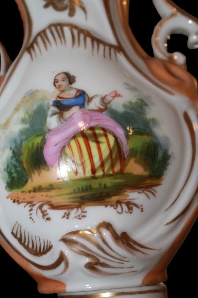 Coppia di Vasi Francesi del 1800 Traforati e Mossi-photo-4