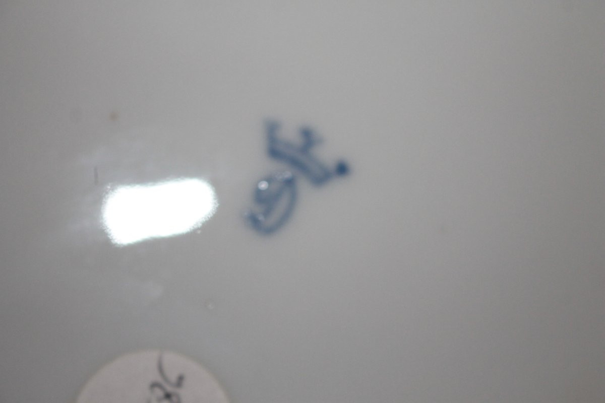 Coppia di piatti traforati francesi – Dresda metà ’800, scene galanti con ritratti-photo-4