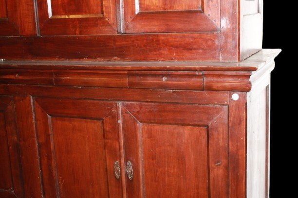 Grande Credenza Italiana Doppio Corpo a 8 Ante inizio 1800-photo-3