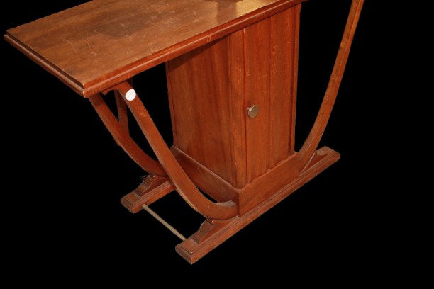 Consolle francese in stile Art Déco XX secolo con Lampada-photo-2