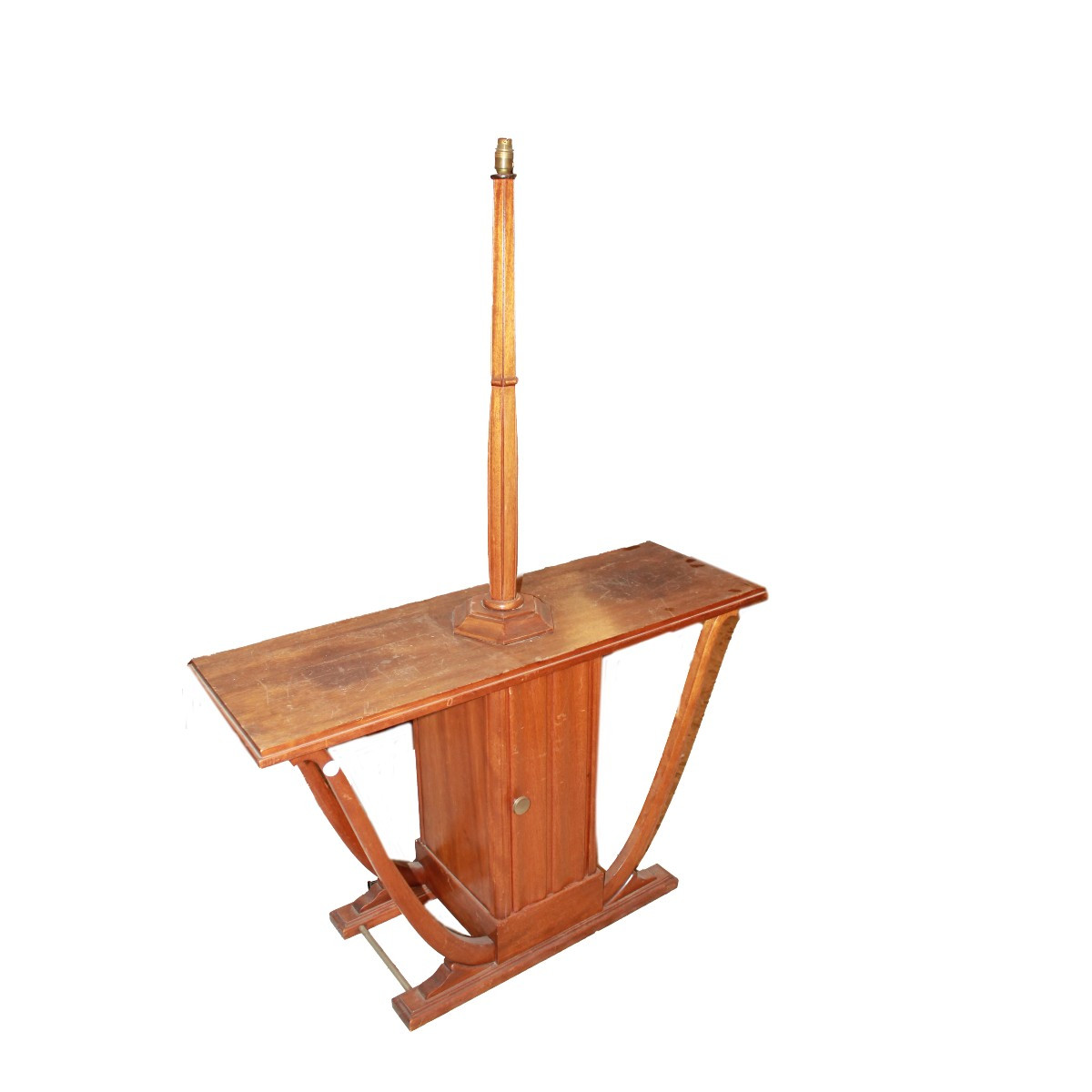 Consolle francese in stile Art Déco XX secolo con Lampada