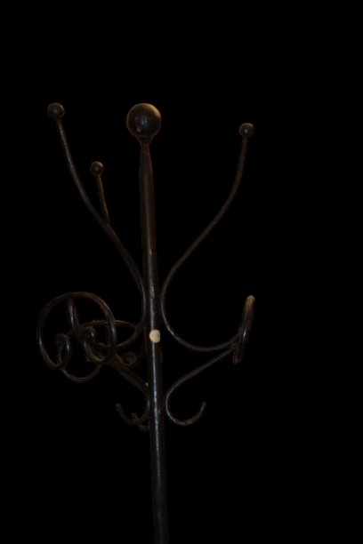 Appendiabiti da terra italiano della fine del XIX secolo, realizzato in ferro battuto-photo-2