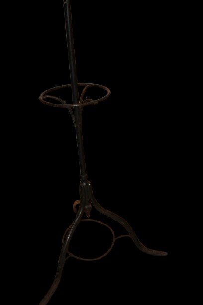 Appendiabiti da terra italiano della fine del XIX secolo, realizzato in ferro battuto-photo-3