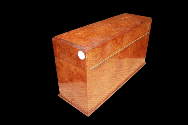 Scatola Porta Liquori Francese del XIX secolo in Noce Daniela stile Napoleone III-photo-1