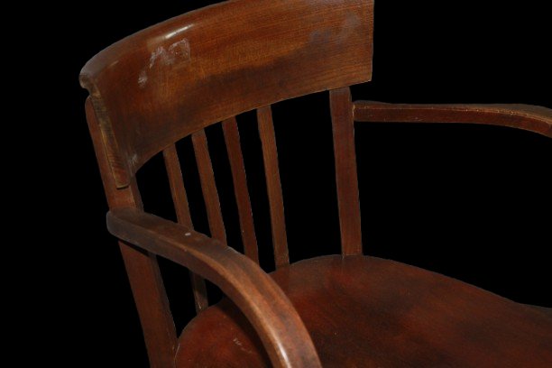 Poltrona Girevole da Scrivania di inizio 1900 Inglese-photo-2