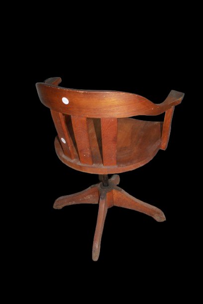 Poltrona Girevole da Scrivania inglese XX secolo-photo-2