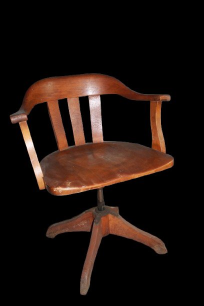 Poltrona Girevole da Scrivania inglese XX secolo-photo-3