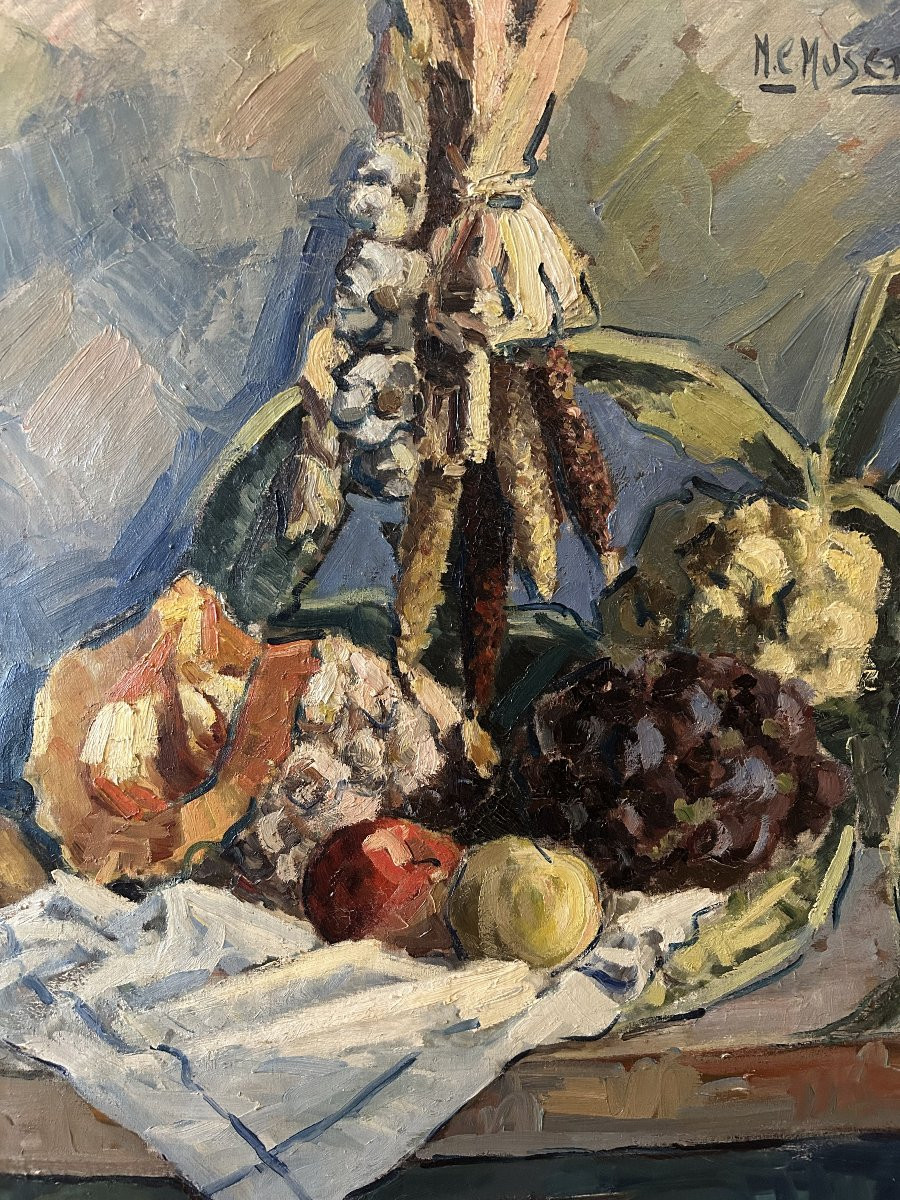 Olio su tela Natura Morta del XX secolo-photo-2