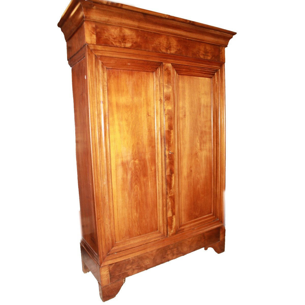 Armadio stile Luigi Filippo in legno di Noce XIX secolo