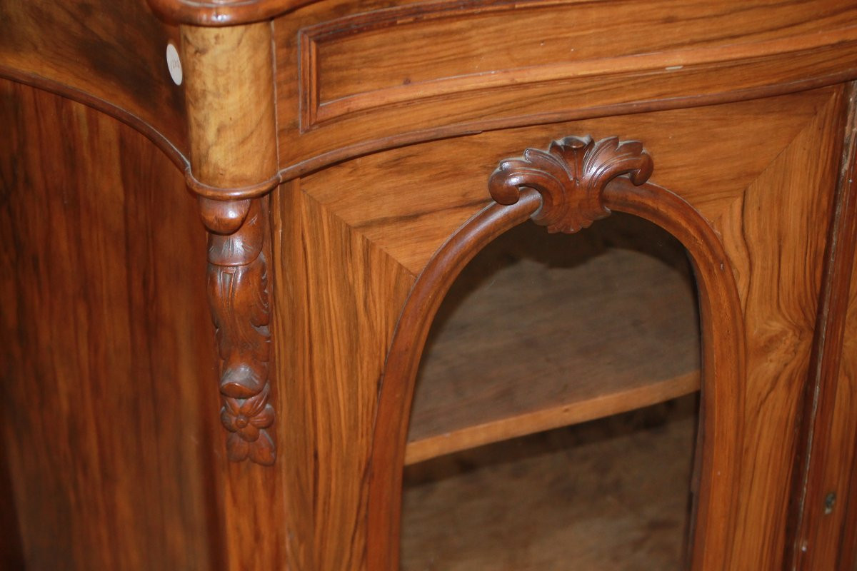 Piccola Vetrinetta Bassa Francese del 1800 Luigi Filippo-photo-2