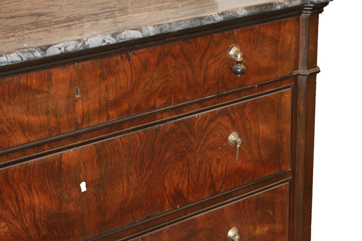 Comò e Comodini Genovesi fine 1800 in Palissandro-photo-3