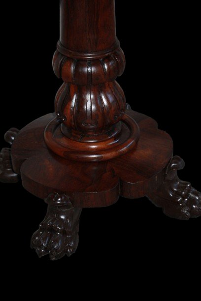 Tavolino da Gioco Inglese stile Regency XIX secolo In Palissandro-photo-1