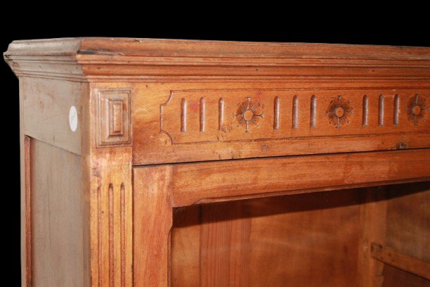 Vetrinetta Rustica in Legno di Rovere fine 1800-photo-2