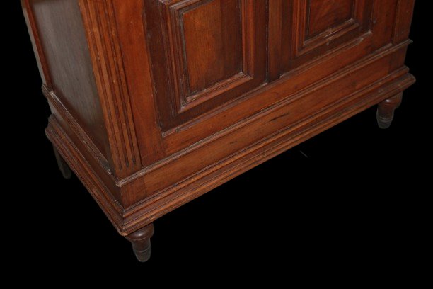 Vetrinetta Rustica in Legno di Rovere fine 1800-photo-3
