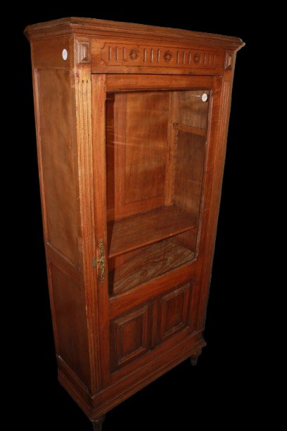 Vetrinetta Rustica in Legno di Rovere fine 1800-photo-4