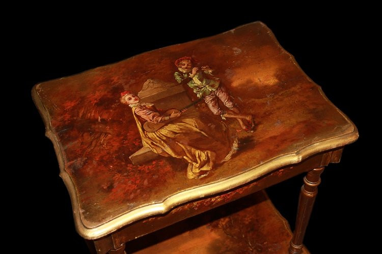 Toilette francese stile Vernis Martin della seconda metà del 1800-photo-2