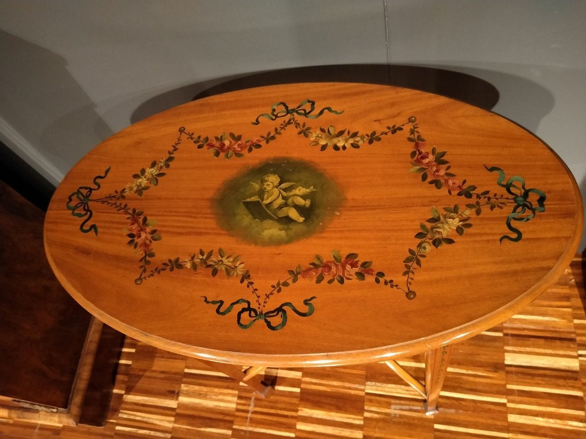 Tavolino satinwood con pitture-photo-1