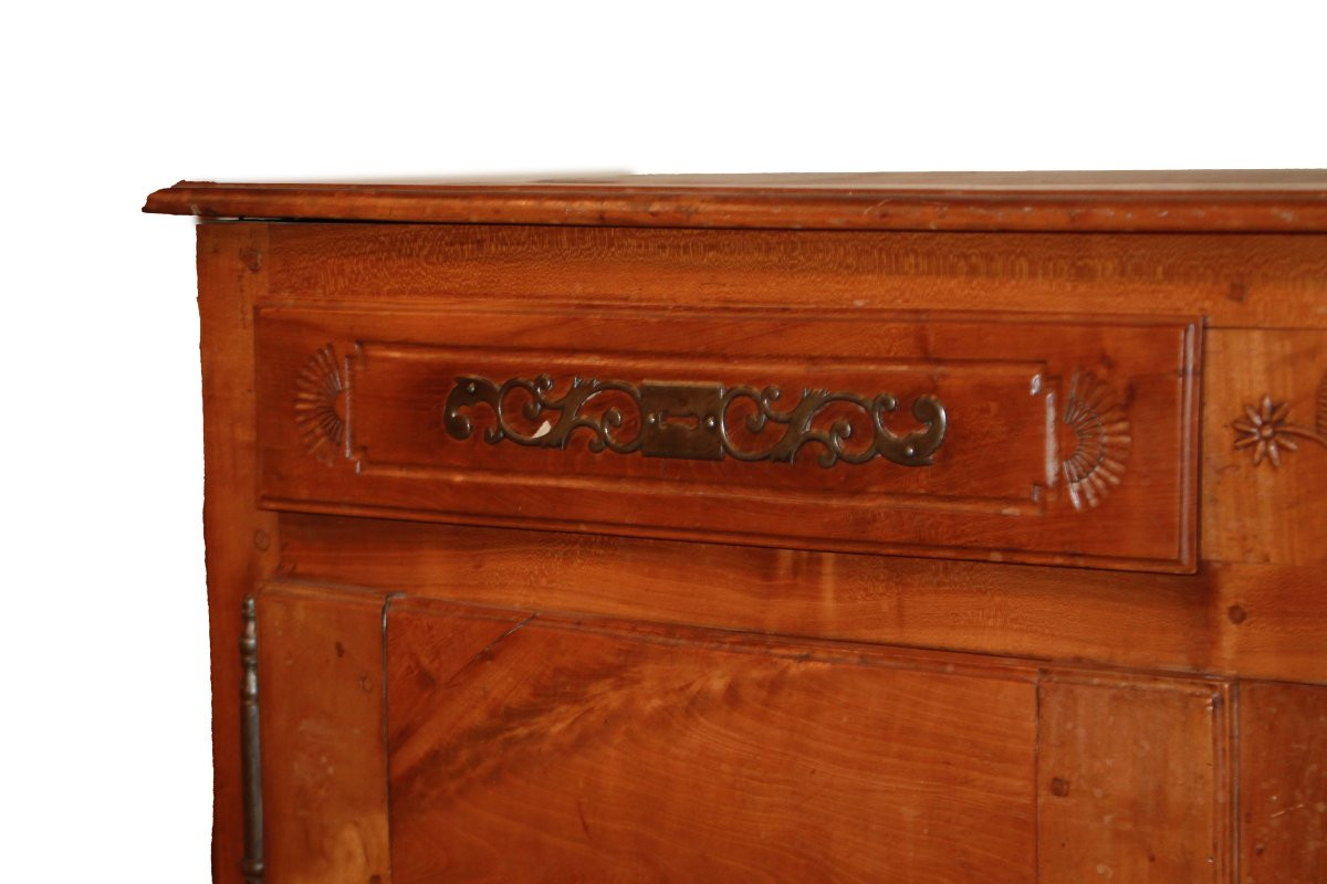 Credenza Alta Provenzale a 2 porte in Legno Ciliegio-photo-2