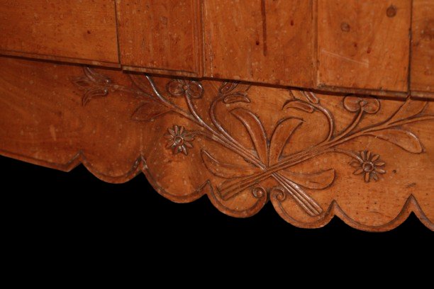 Credenza Alta Provenzale a 2 porte in Legno Ciliegio-photo-1
