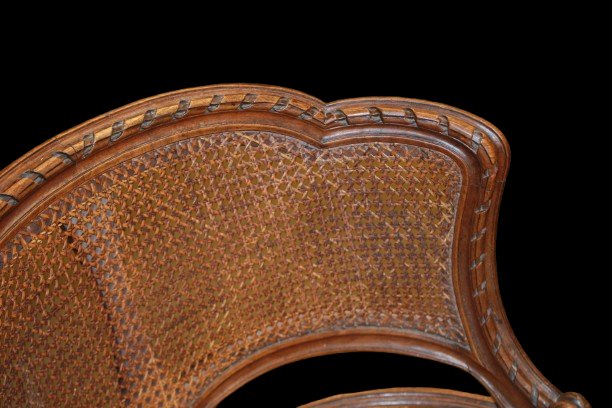 Poltroncina Luigi XVI Incannata di fine 1800-photo-2