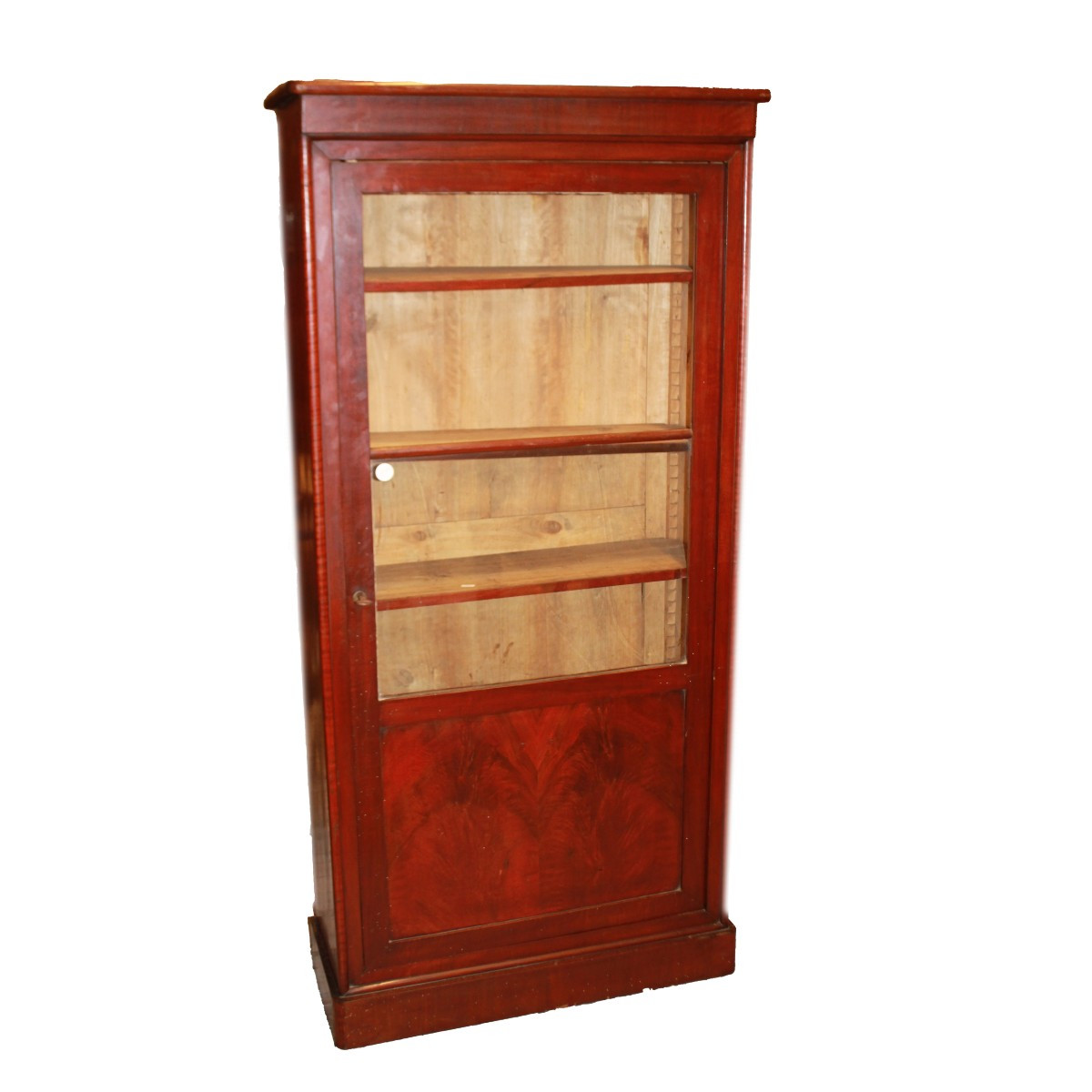 Vetrina Libreria Francese in Mogano del 1800 Stile Direttorio