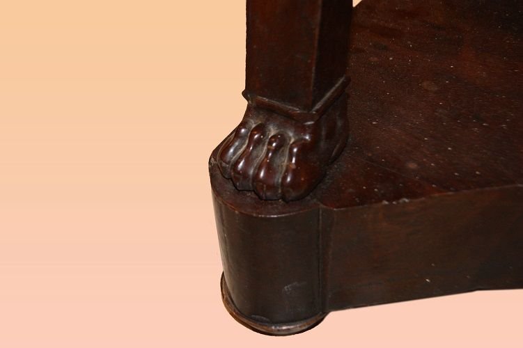 Consolle in mogano stile Impero-photo-3