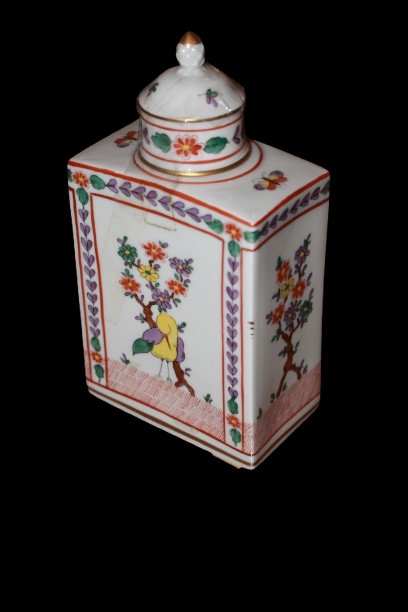 Contenitore per tè (o tabacco) in porcellana del 1800-photo-2