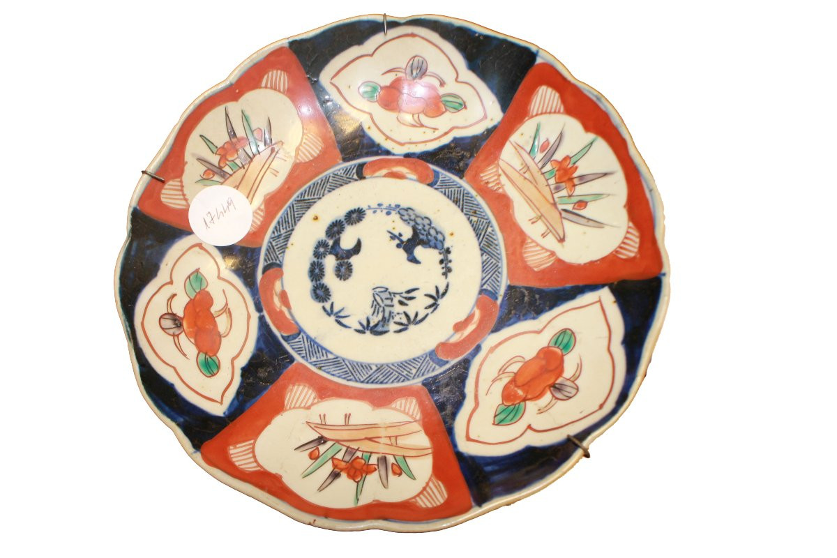 Gruppo di 6 Piatti Giapponesi Imari XIX secolo-photo-3