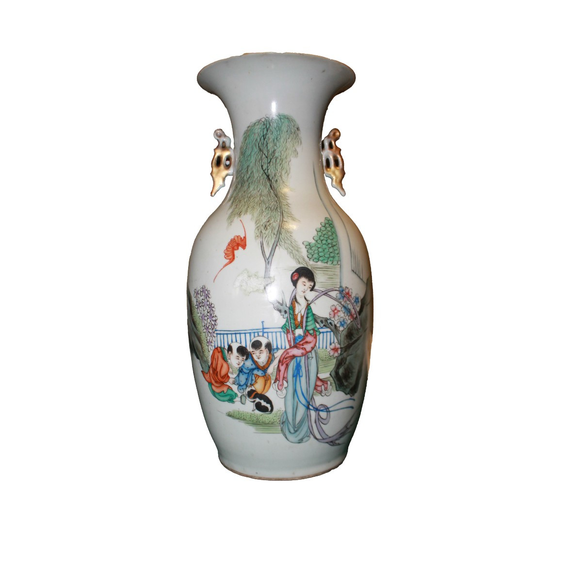 Vaso Cinese decorato con Personaggi XIX secolo