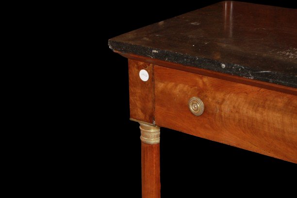 Grande Consolle Impero in Legno di Mogano del 1800-photo-2