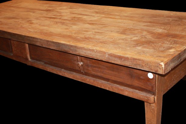 Tavolo rettangolare in legno massello dallo stile rustico o fratino-photo-4